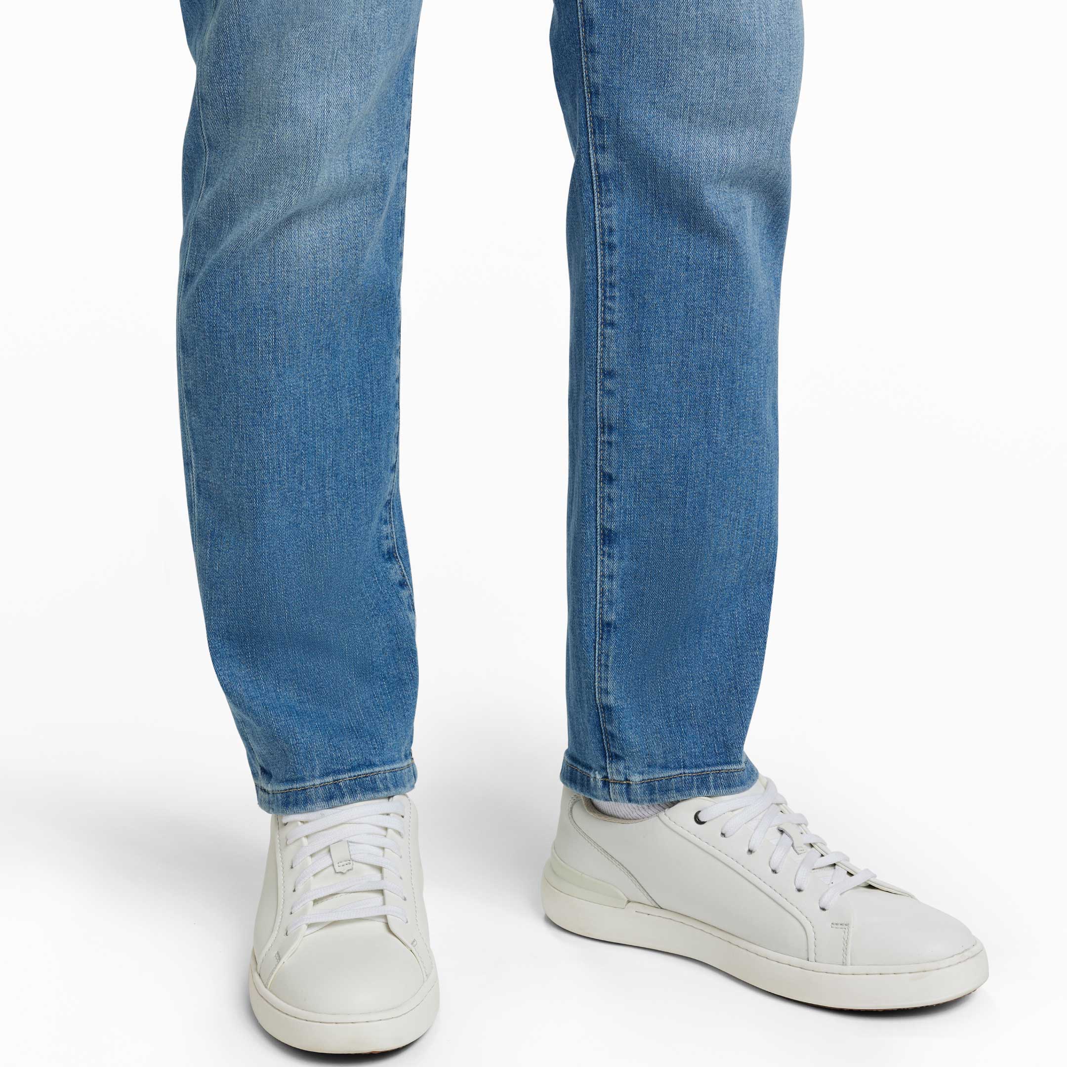 Ash & Erie Blue Wash Midtown Jeans for Short Men   Midtown Jeans