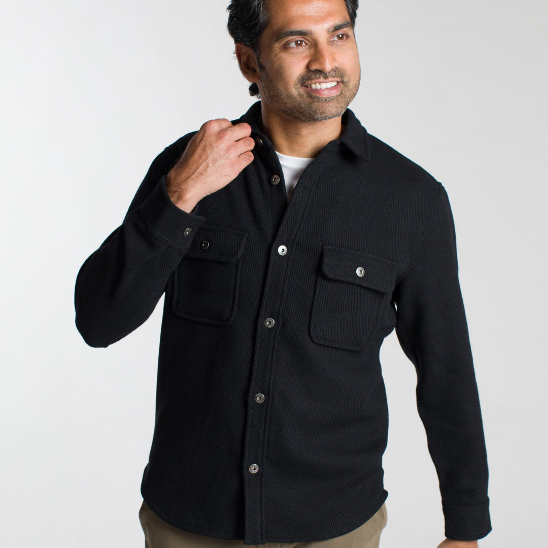 Ash & Erie Onyx Overshirt for Short Men   Overshirt