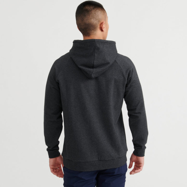 Ash & Erie Charcoal French Terry Pullover Hoodie for Short Men   Roam Hoodie