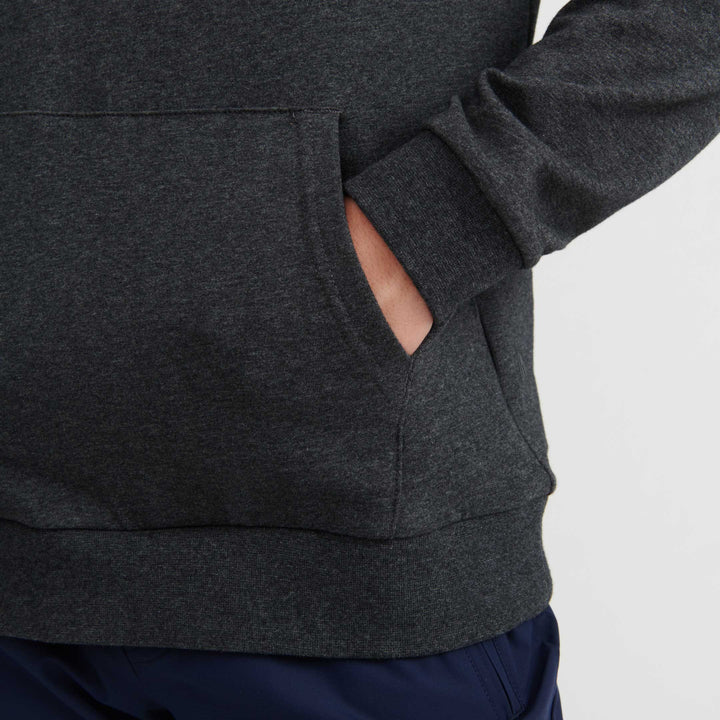 Ash & Erie Charcoal French Terry Pullover Hoodie for Short Men   Roam Hoodie