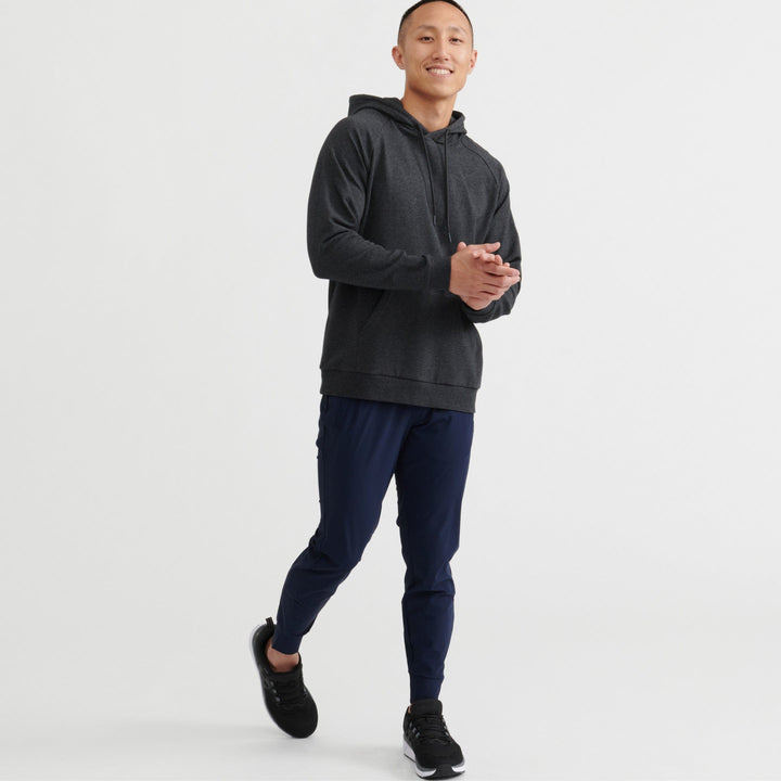 Ash & Erie Charcoal French Terry Pullover Hoodie for Short Men   Roam Hoodie