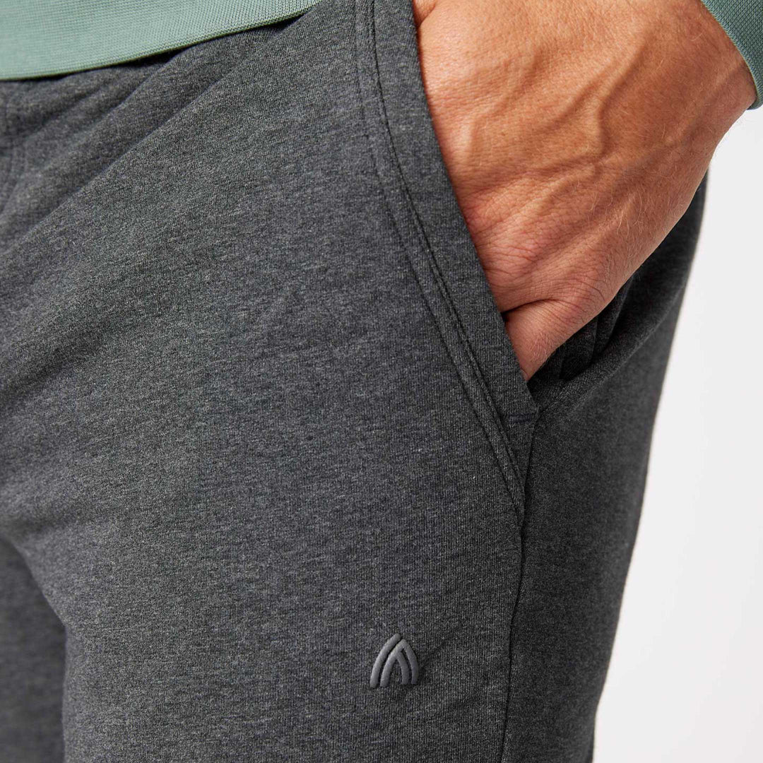 Ash & Erie Charcoal French Terry Jogger for Short Men   Roam Jogger