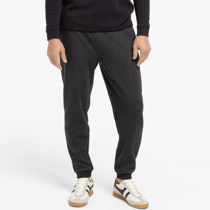 Ash & Erie Heather Charcoal French Terry Jogger for Short Men   Roam Jogger