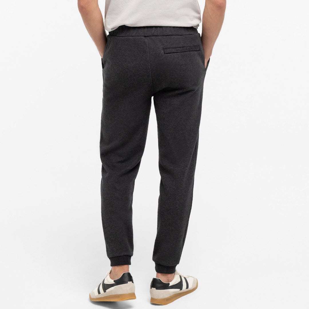 Ash & Erie Heather Charcoal French Terry Jogger for Short Men   Roam Jogger