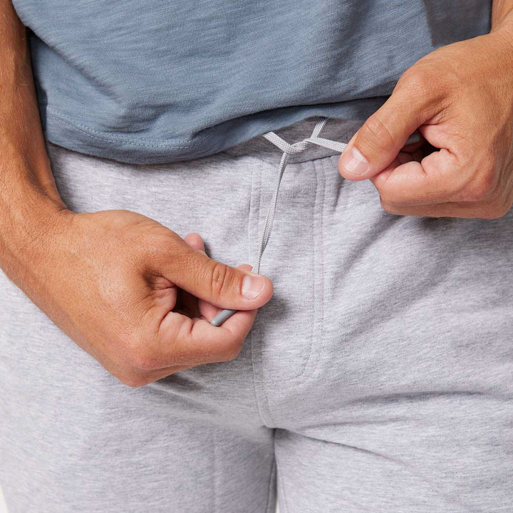Ash & Erie Light Grey French Terry Jogger for Short Men   Roam Jogger