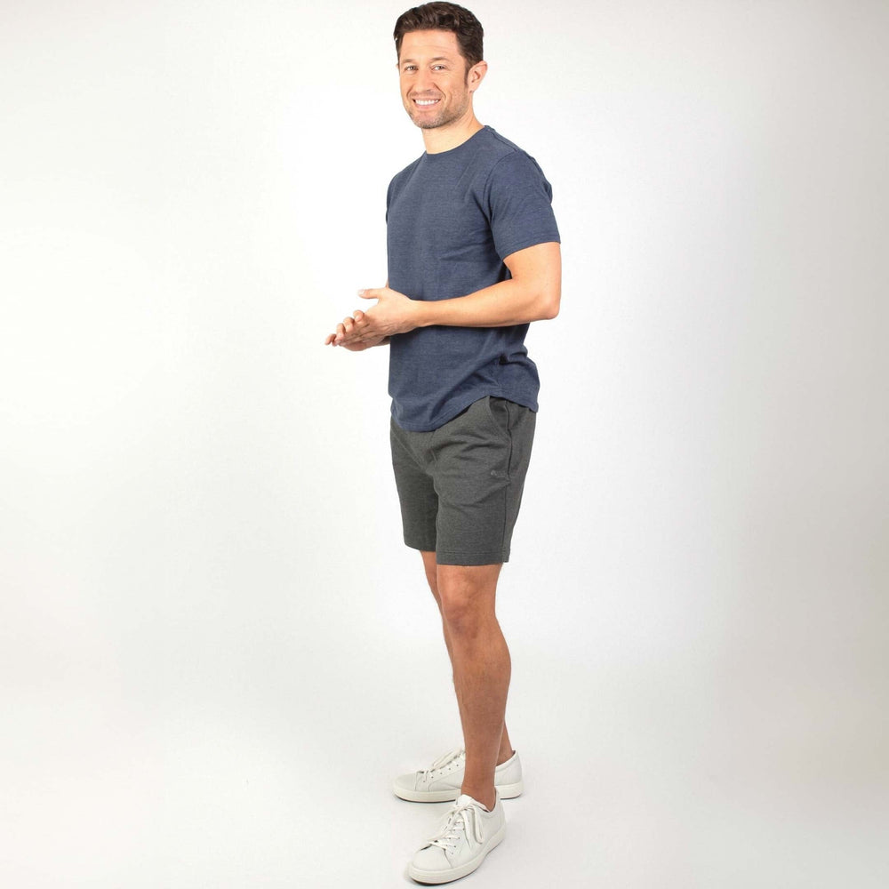 Ash & Erie Charcoal French Terry Short for Short Men   Roam Short