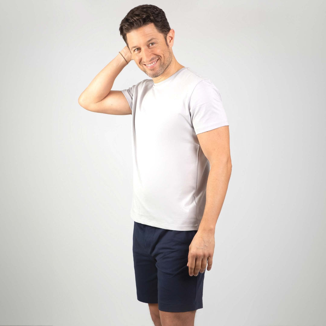Ash & Erie Navy French Terry Short for Short Men   Roam Short
