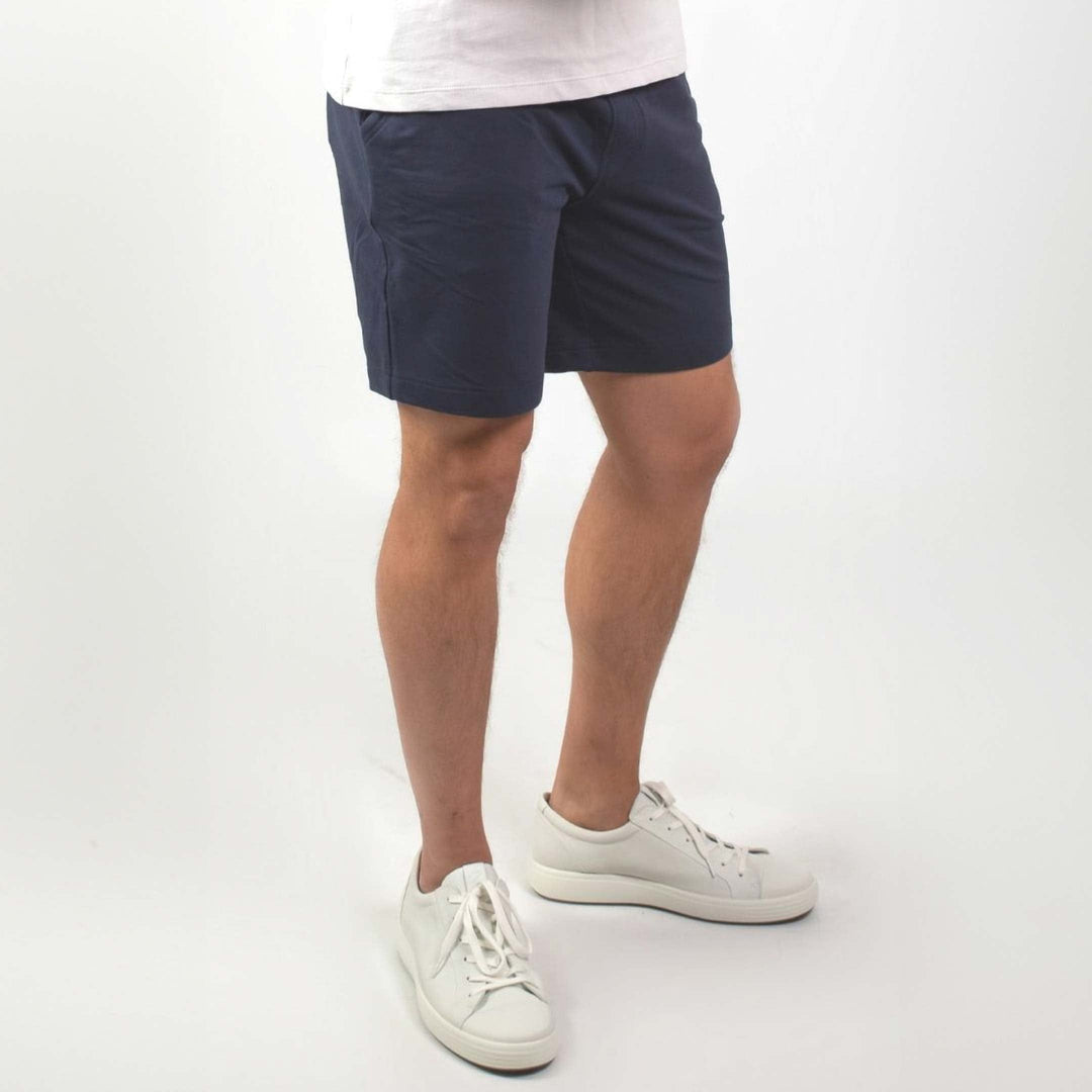 Ash & Erie Navy French Terry Short for Short Men   Roam Short