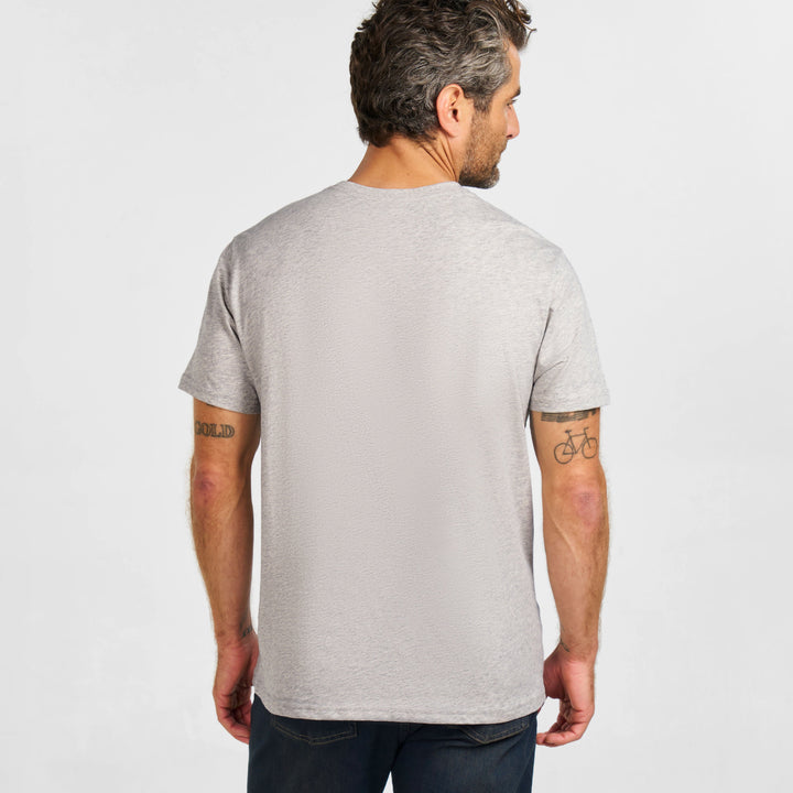Ash & Erie Melange Pearl Short Sleeve Henley for Short Men   Short Sleeve Henley