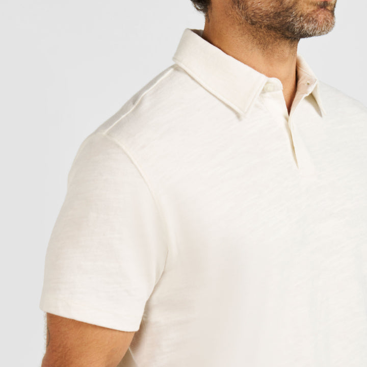 Ash & Erie White Lightweight Polo Shirt for Short Men   Short Sleeve Polo Shirt