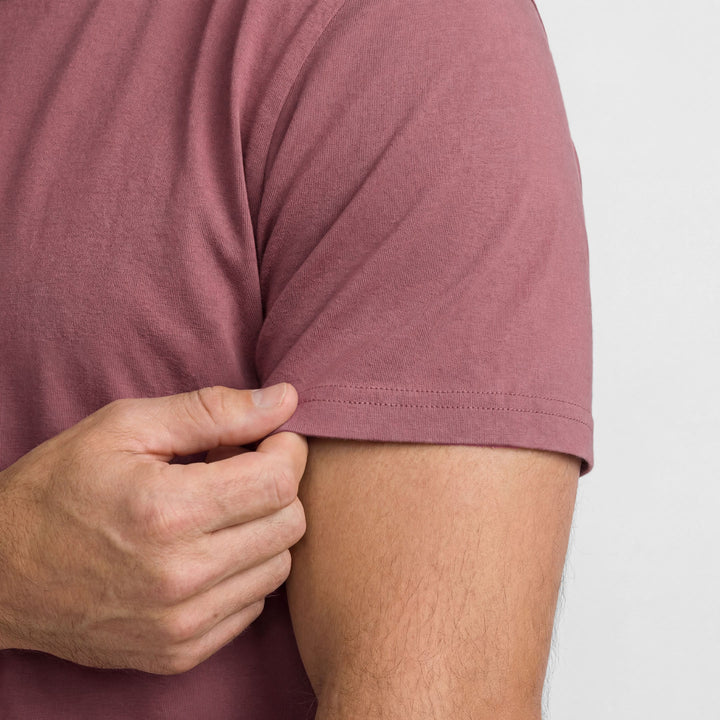 Ash & Erie Berry Pima Cotton Crew Neck T-Shirt for Short Men   Short Sleeve Premium Tee