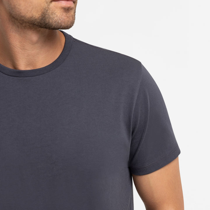 Ash & Erie Ink Pima Cotton Crew Neck T-Shirt for Short Men   Short Sleeve Premium Tee