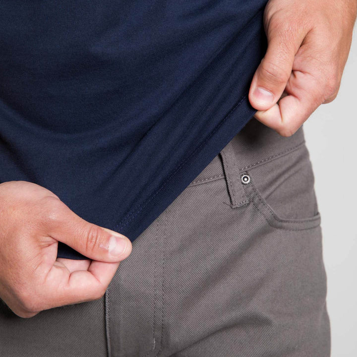 Ash & Erie True Navy Pima Cotton Crew Neck T-Shirt for Short Men   Short Sleeve Premium Tee