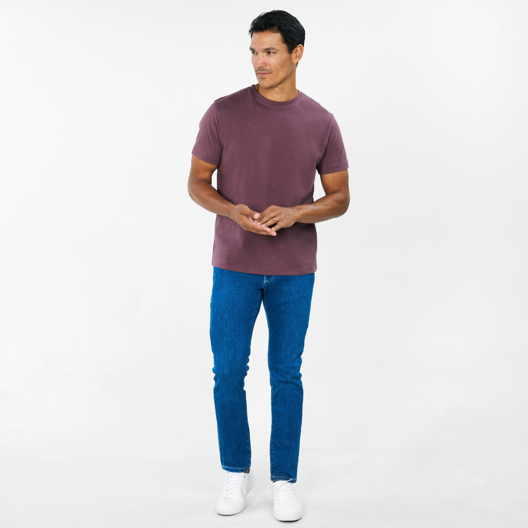 Ash & Erie Huckleberry Crew Neck T-Shirt for Short Men   Short Sleeve Tee