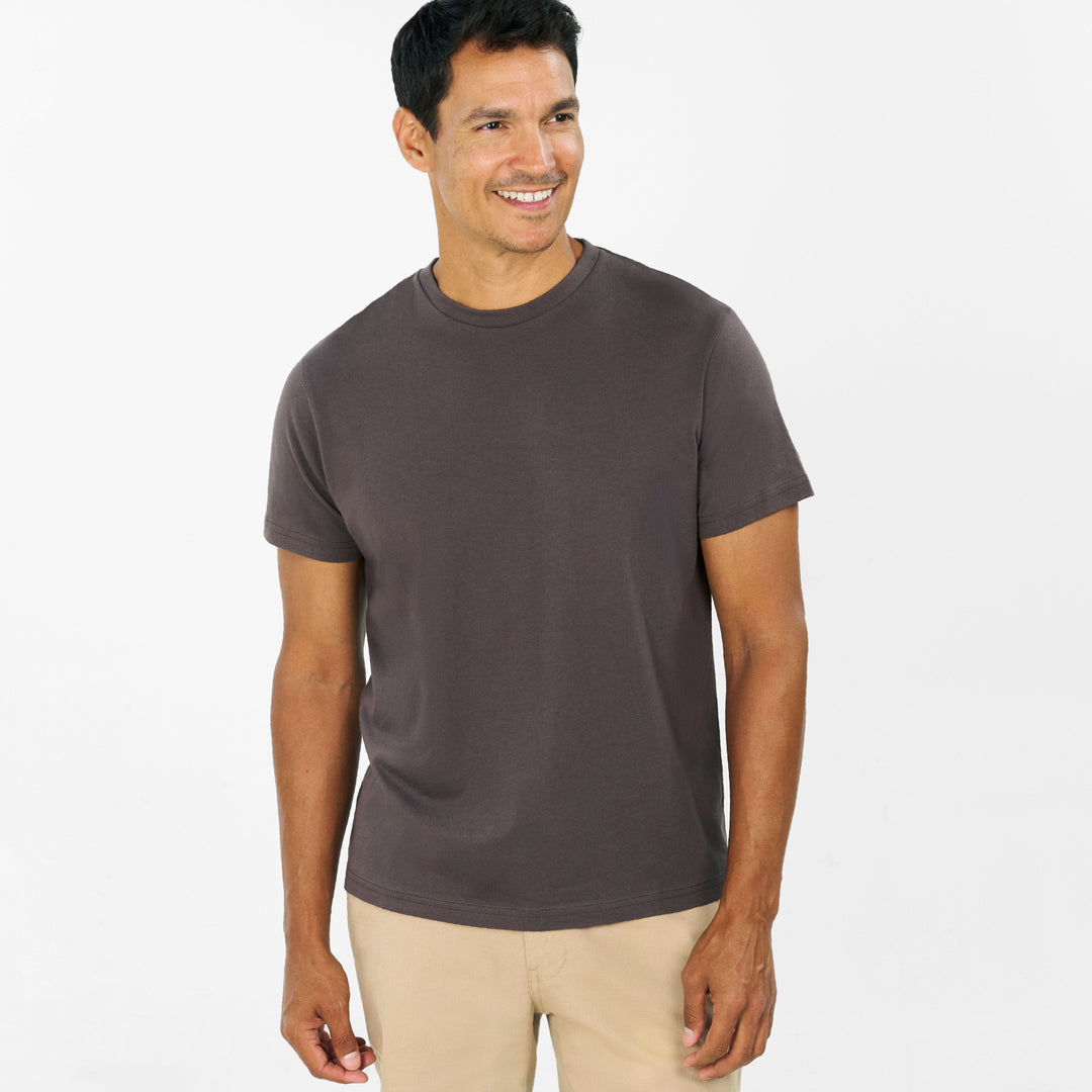 Ash & Erie Shale Crew Neck T-Shirt for Short Men   Short Sleeve Tee
