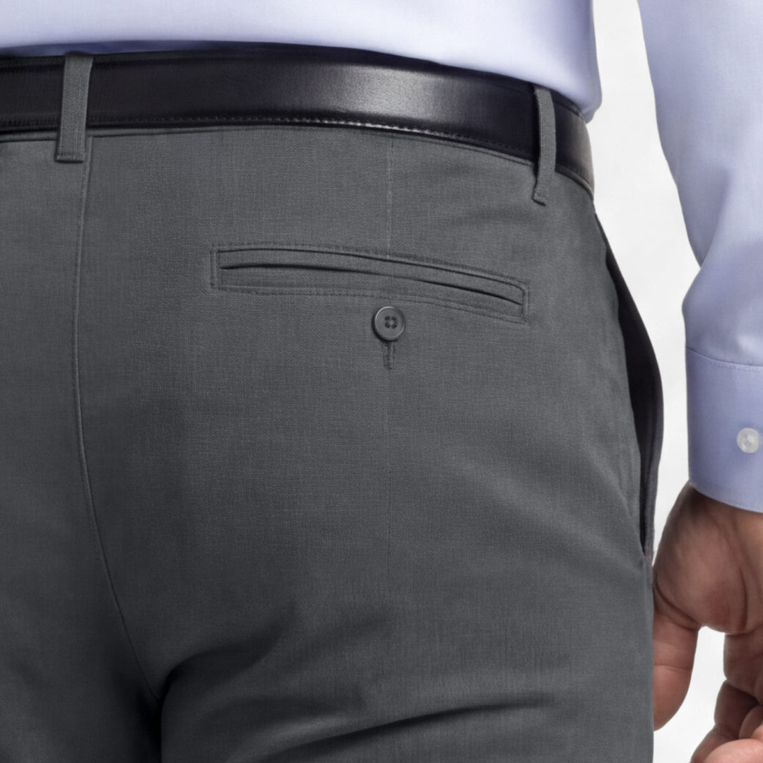 Ash & Erie Charcoal Signature Chinos for Short Men   Signature Chino Pants