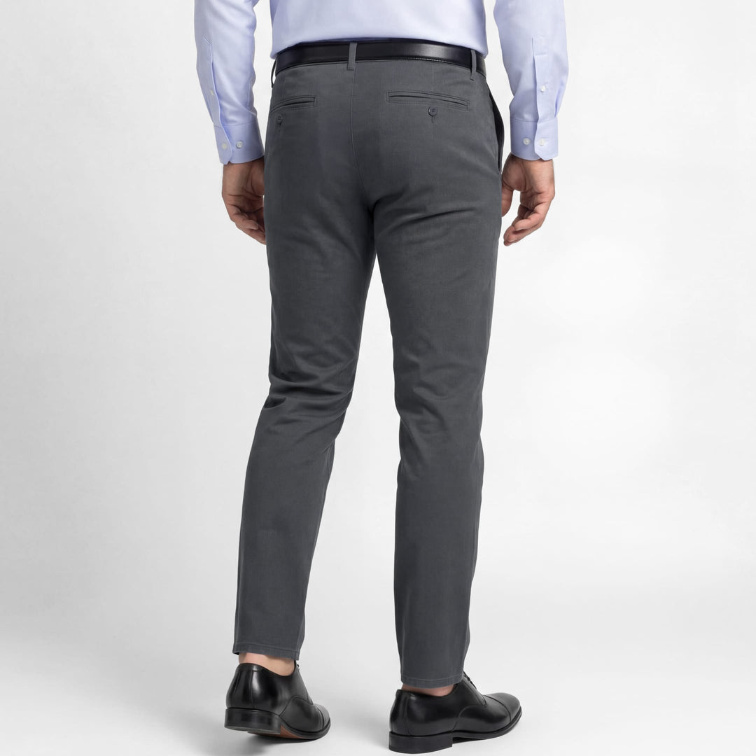 Ash & Erie Charcoal Signature Chinos for Short Men   Signature Chino Pants
