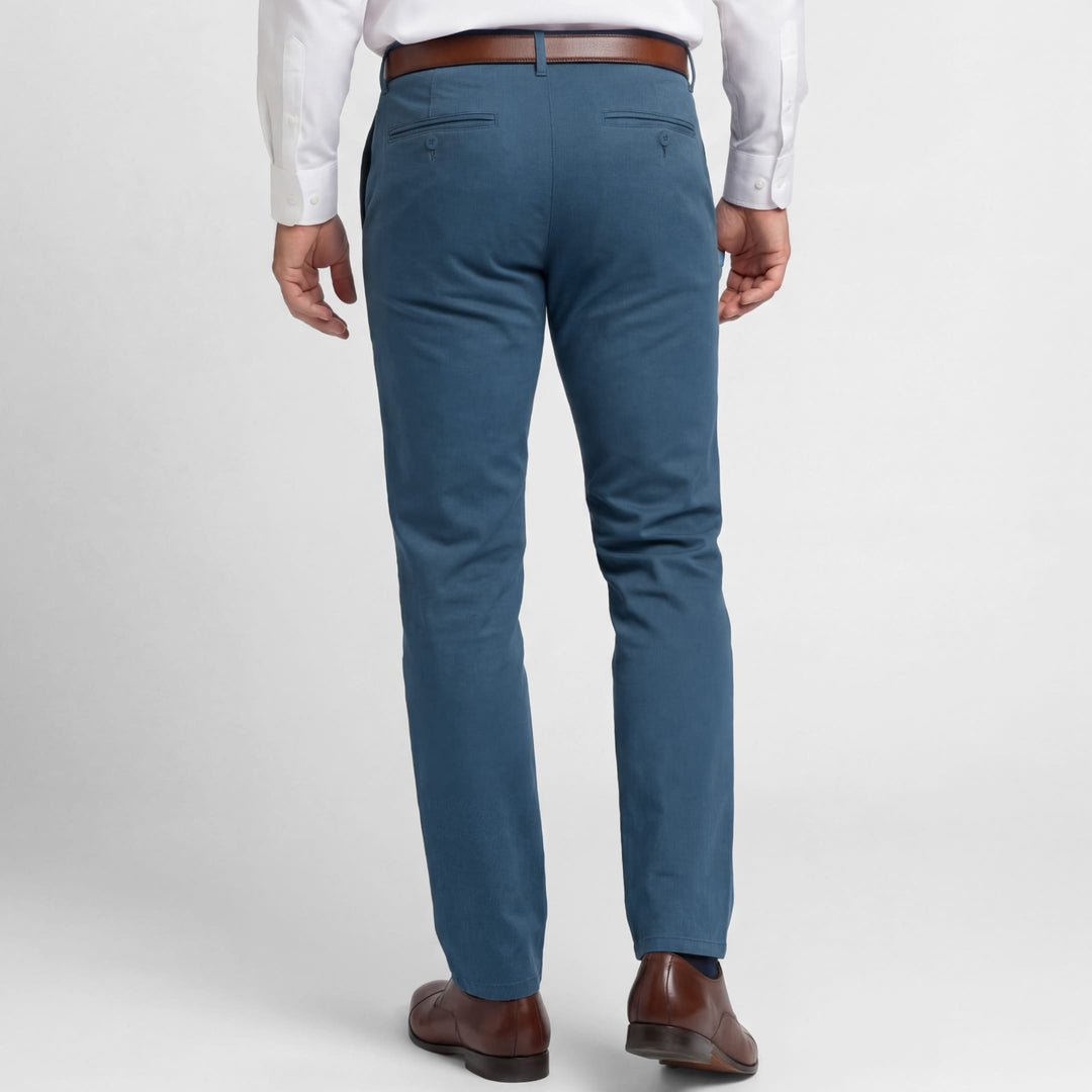 Ash & Erie Deep Blue Signature Chinos for Short Men   Signature Chino Pants