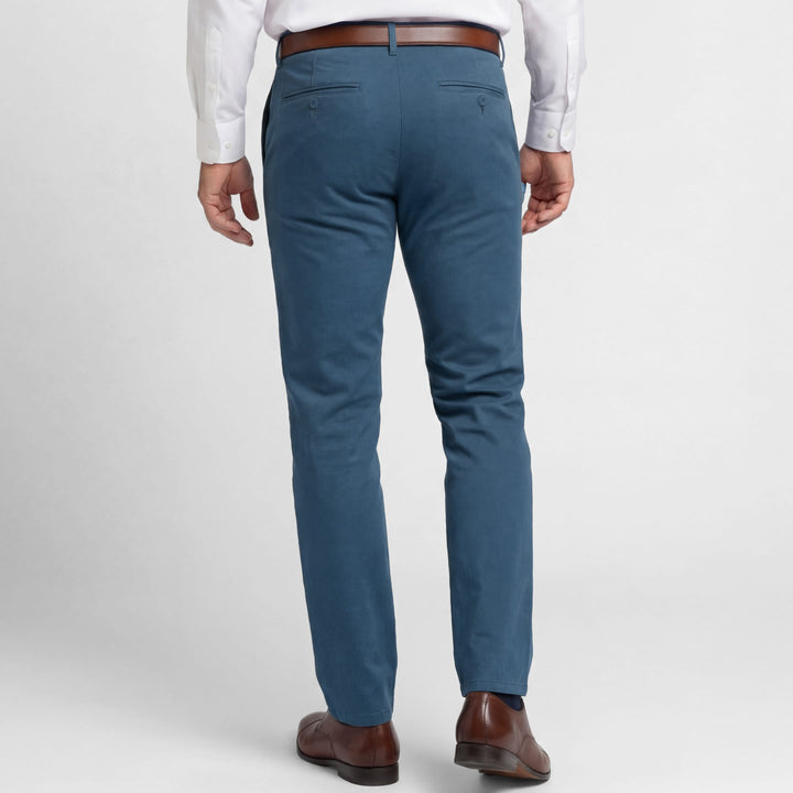 Ash & Erie Deep Blue Signature Chinos for Short Men   Signature Chino Pants