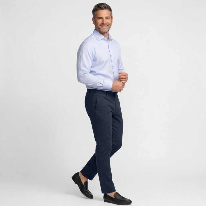 Ash & Erie Navy Lightweight Signature Chinos for Short Men   Signature Chino Pants