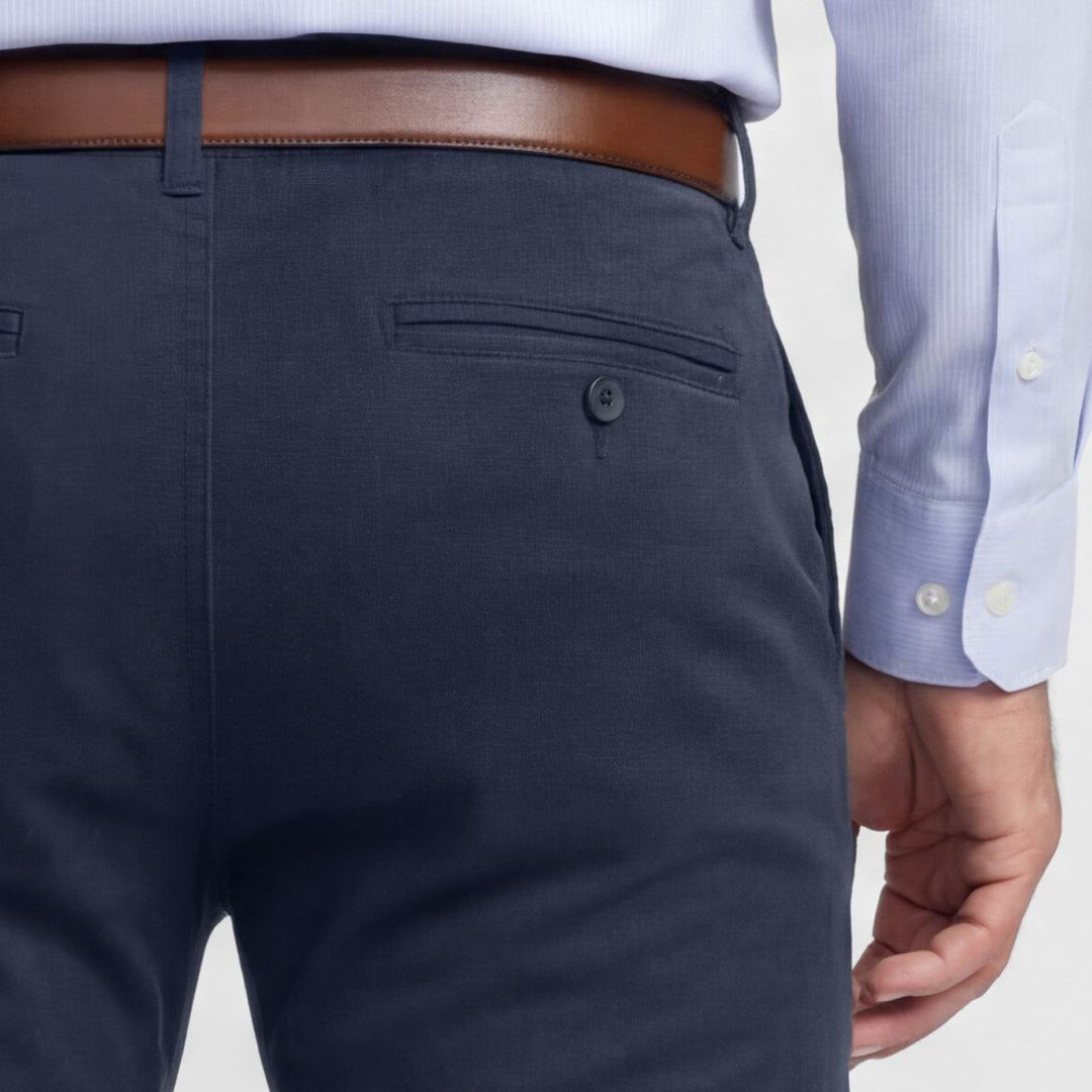 Ash & Erie Navy Signature Chinos for Short Men   Signature Chino Pants