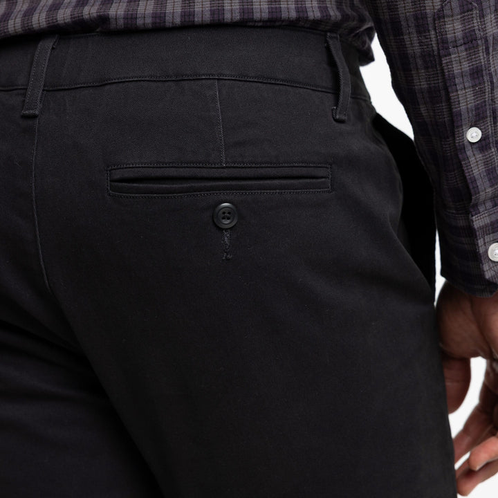 Ash & Erie Straight Fit Black Signature Chinos for Short Men   Signature Straight Fit Chino