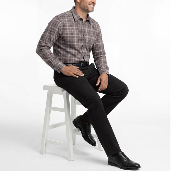 Ash & Erie Straight Fit Black Signature Chinos for Short Men   Signature Straight Fit Chino