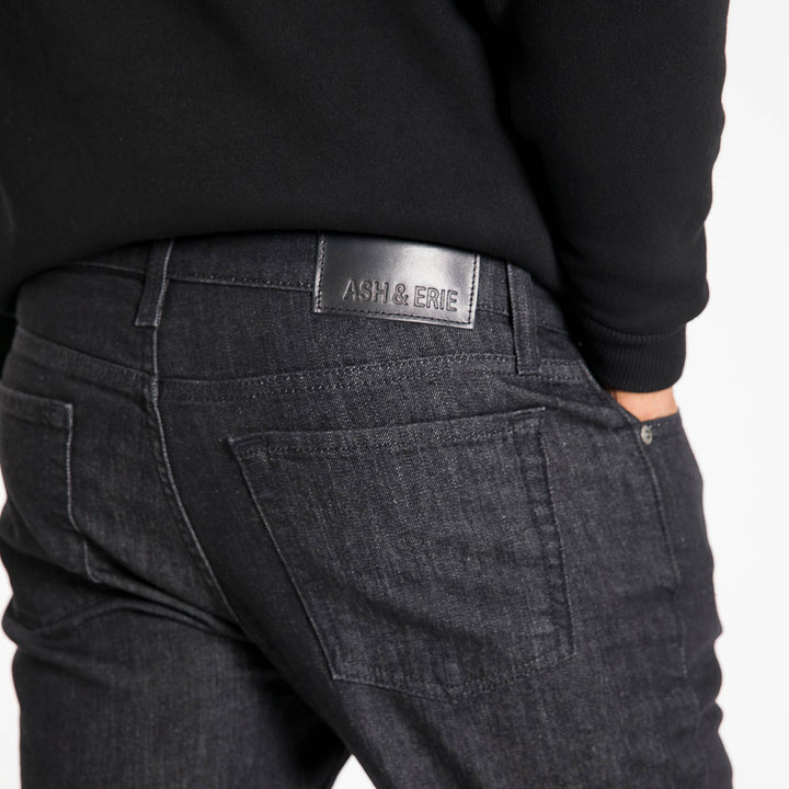 Ash & Erie Straight Fit Asphalt Wash Explorer Jeans for Short Men   Standard Fit Jeans