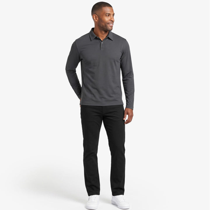 Ash & Erie Straight Fit Black Hybrid XYZ Chino for Short Men   Straight Fit Hybrid XYZ Chinos