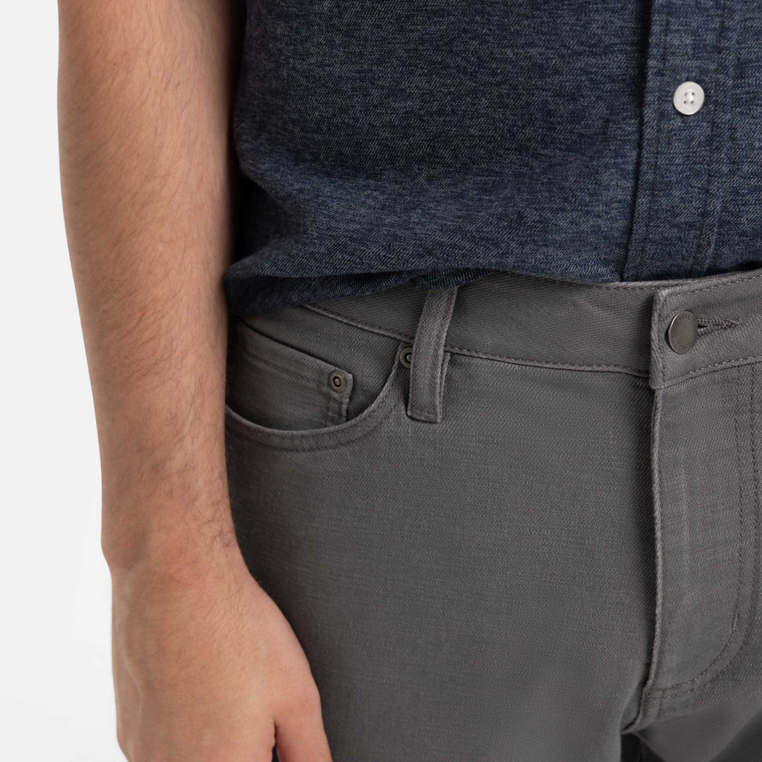 Ash & Erie Straight Fit Boulder Grey Weekend Jeans for Short Men   Straight Fit Jeans