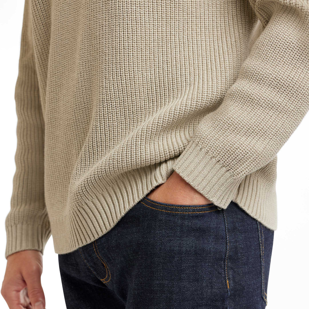 Oat Johnny Collar Sweater Polo for Short Men | Ash & Erie   Sweater Polo
