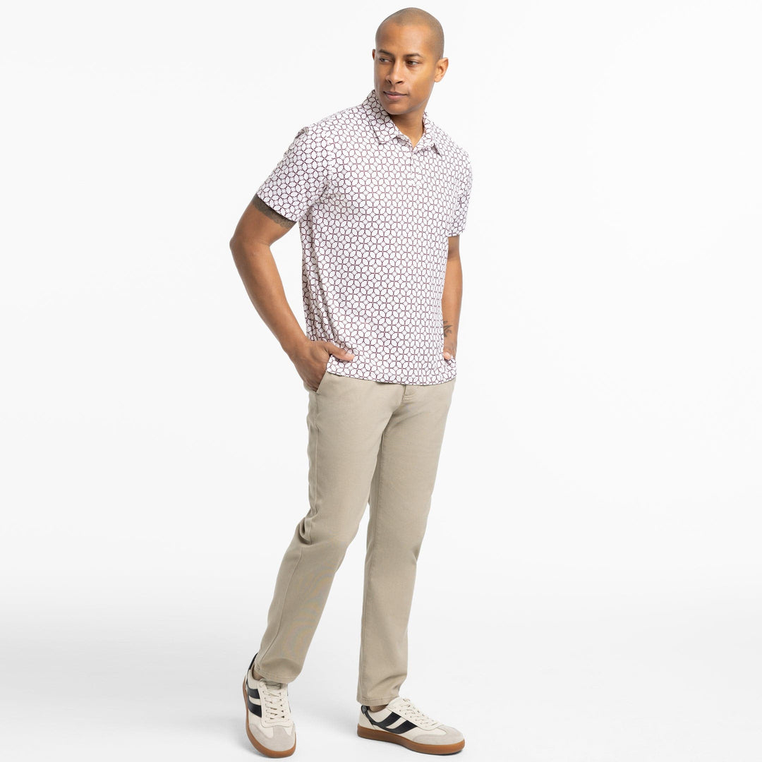 Ash & Erie Dancing Lobsters Tech Polo Shirt for Short Men   Tech Polo Shirt