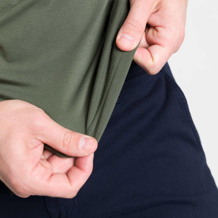 Ash & Erie Dark Green Tech Polo Shirt for Short Men   Tech Polo Shirt