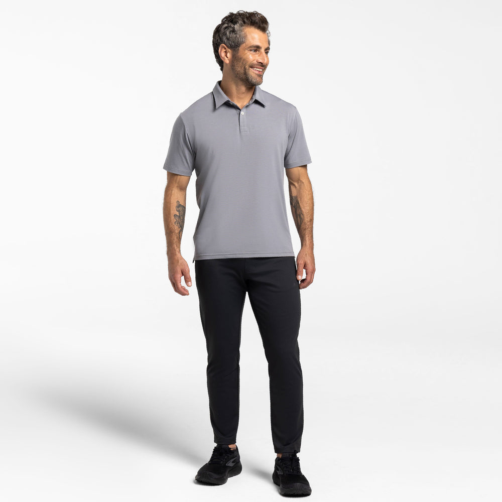 Ash & Erie Nickel Tech Polo Shirt for Short Men   Tech Polo Shirt
