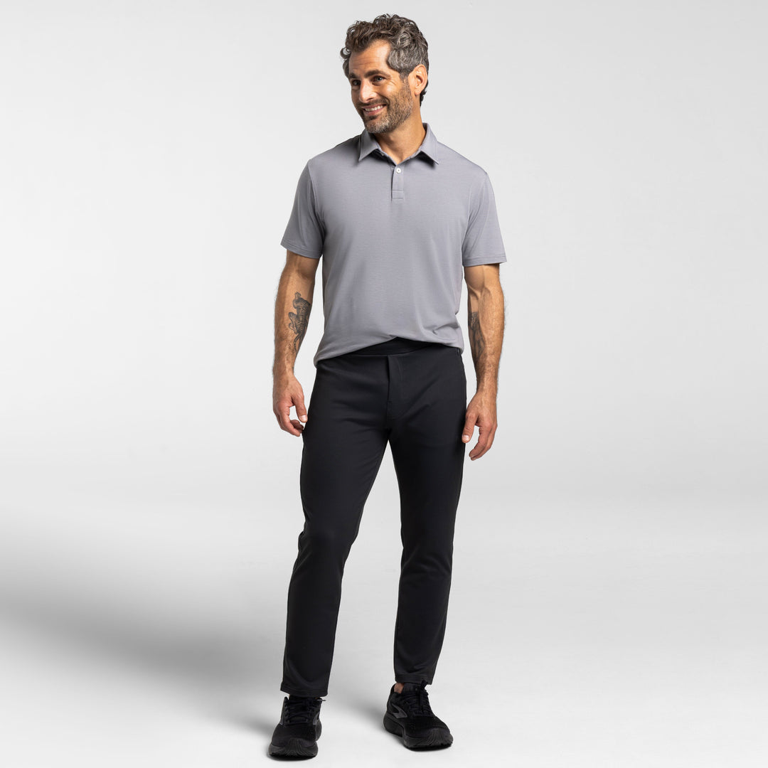 Ash & Erie Nickel Tech Polo Shirt for Short Men   Tech Polo Shirt