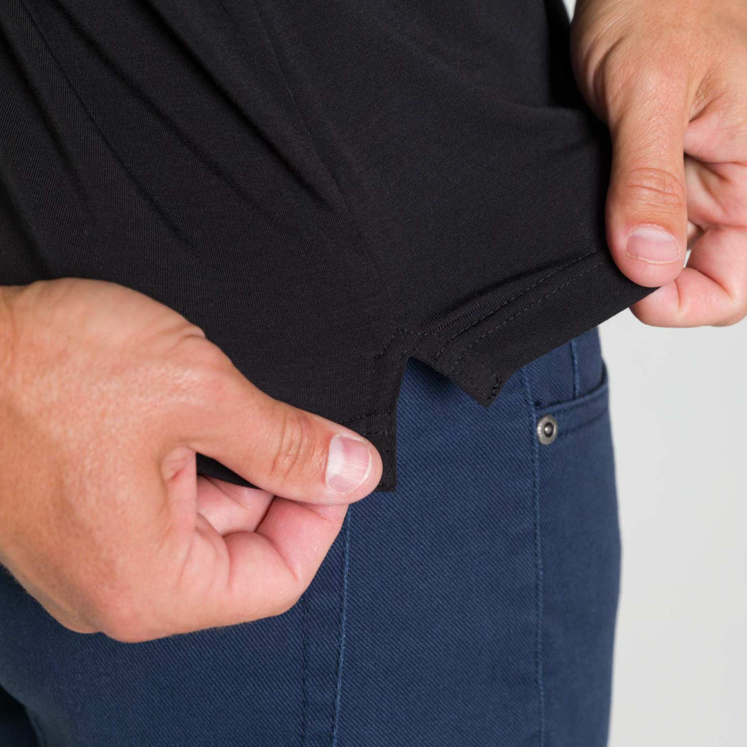 Ash & Erie Obsidian Tech Polo Shirt for Short Men   Tech Polo Shirt