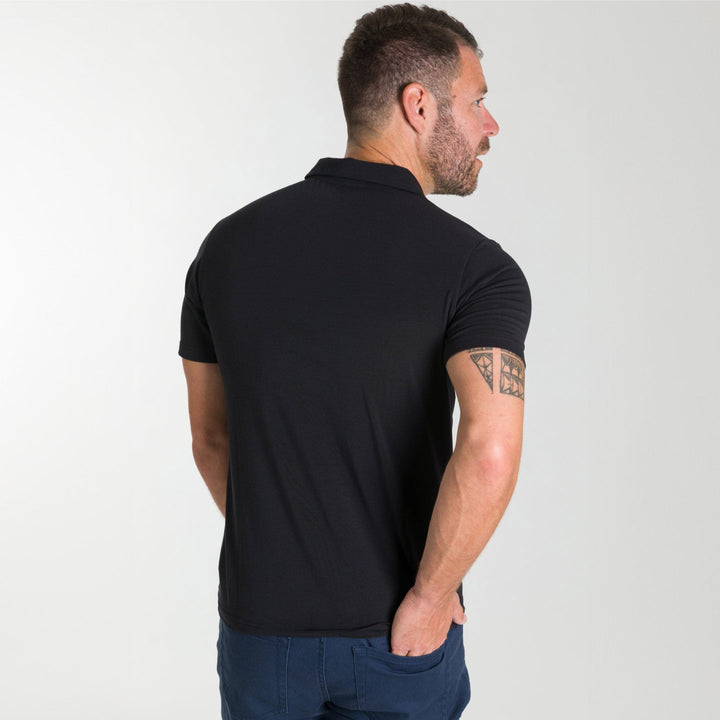 Ash & Erie Obsidian Tech Polo Shirt for Short Men   Tech Polo Shirt