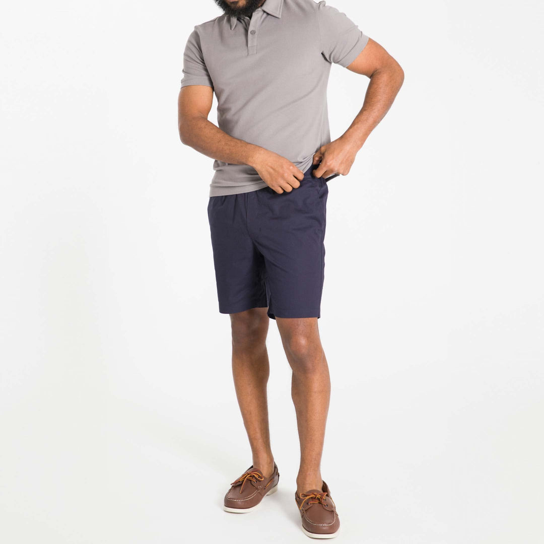 Ash & Erie Navy Walking Shorts for Short Men   Walking Shorts