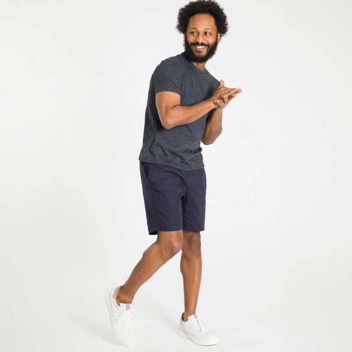 Ash & Erie Navy Walking Shorts for Short Men   Walking Shorts