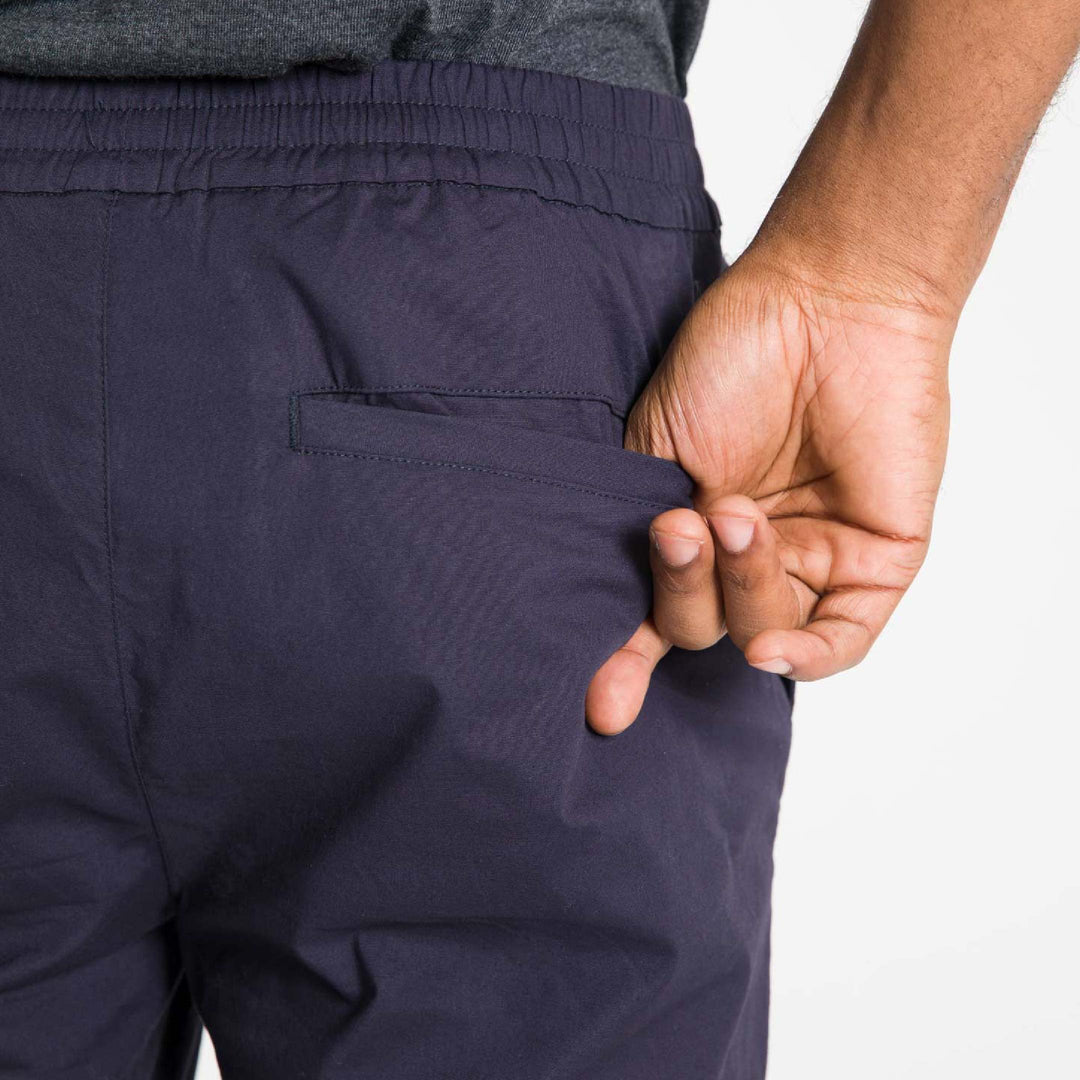 Ash & Erie Navy Walking Shorts for Short Men   Walking Shorts