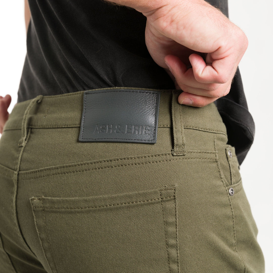 Ash & Erie Taiga Green Weekend Jeans for Short Men   Weekend Jeans