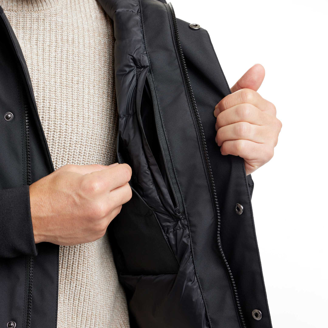 Ash & Erie Black Tundra Parka for Short Men   Winter Parka