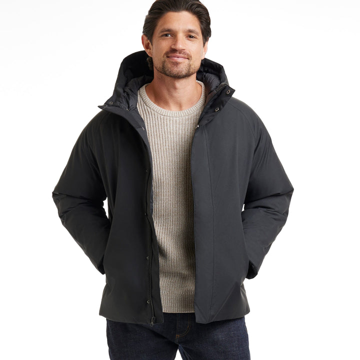 Ash & Erie Black Tundra Parka for Short Men   Winter Parka