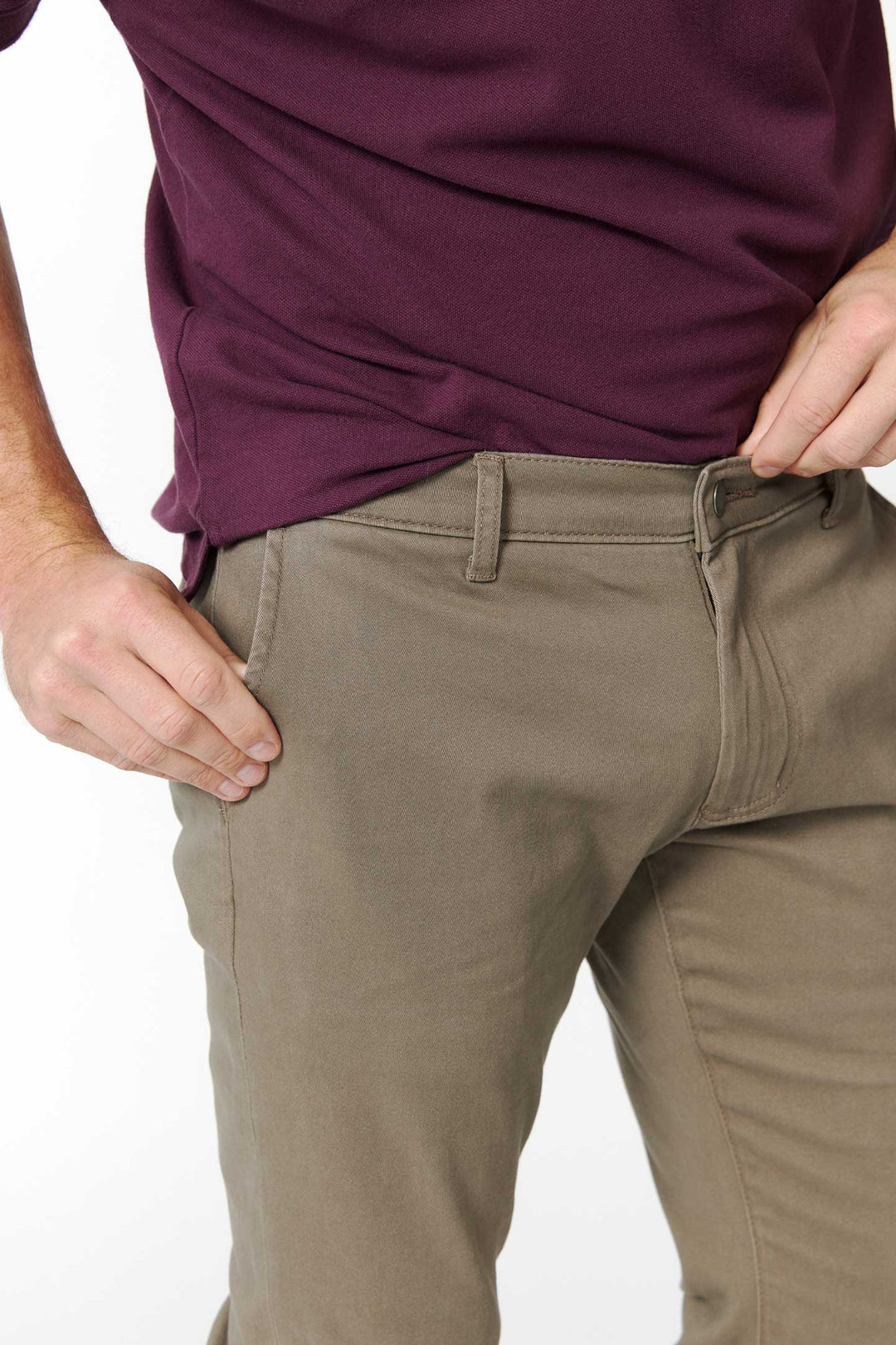 Buy Driftwood Lightweight Stretch Chinos for Short Men | Ash & Erie   Chino Pants