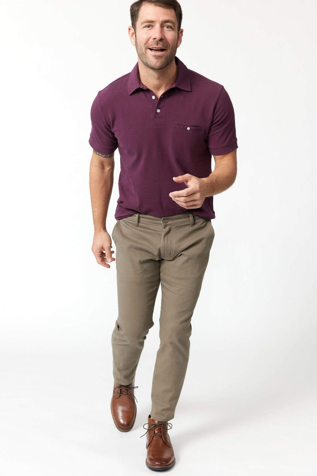 Buy Driftwood Lightweight Stretch Chinos for Short Men | Ash & Erie   Chino Pants