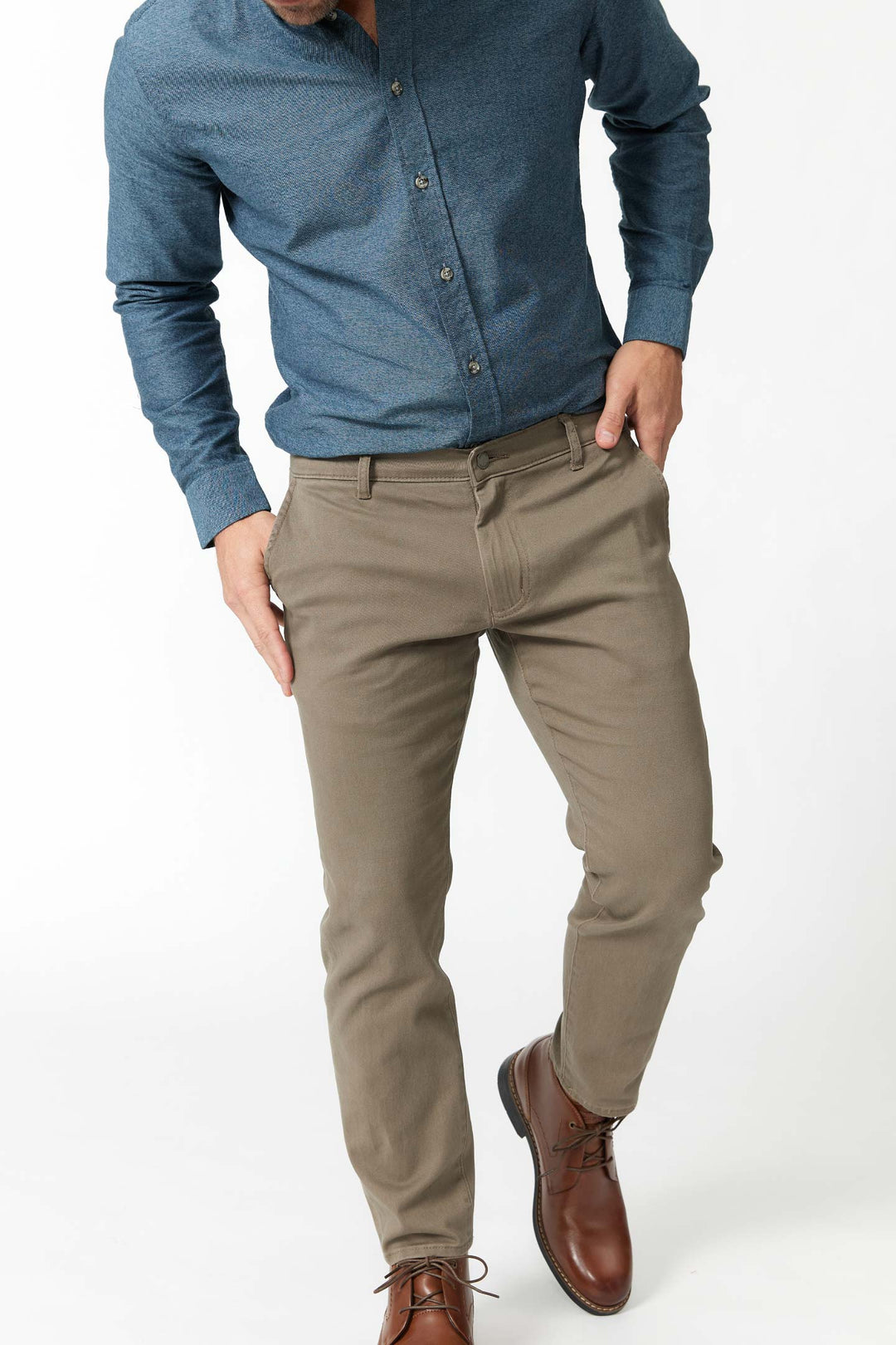 Buy Driftwood Lightweight Stretch Chinos for Short Men | Ash & Erie   Chino Pants