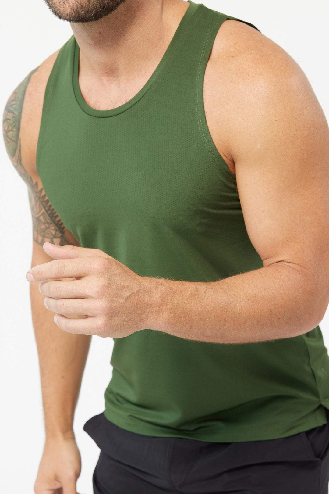 Buy Green Tech Tanks for Short Men | Ash & Erie   Tech Tanks