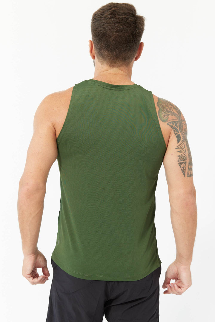 Buy Green Tech Tanks for Short Men | Ash & Erie   Tech Tanks